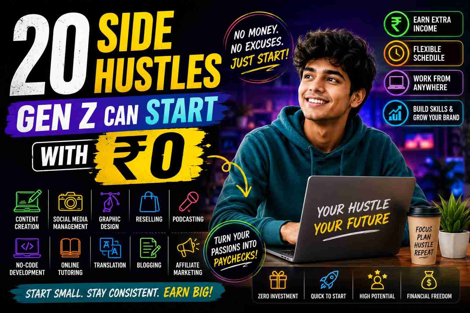 20 Side Hustles Gen Z Can Start With ₹0 - Gen Z Generations.