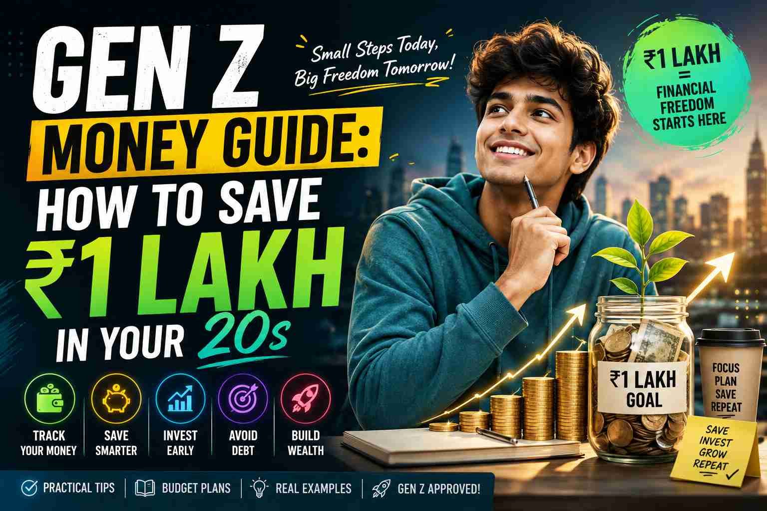 Gen Z Money Guide: How to Save ₹1 Lakh in Your 20s - Gen Z