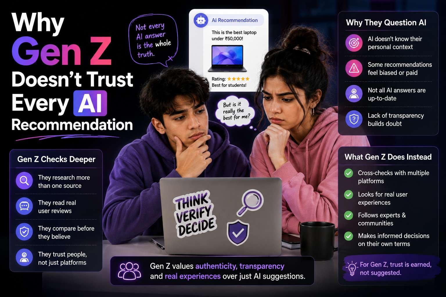 Why Gen Z Doesn't Trust Every AI Recommendation